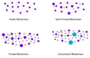 Minh họa 4 Loại Blockchain